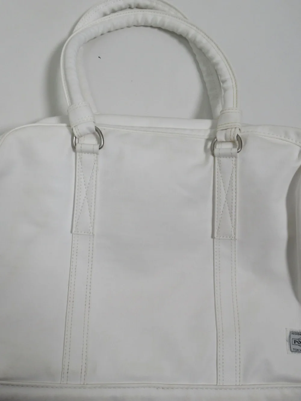 Porter Free Style Boston Bag White 15 X 12 X 6
